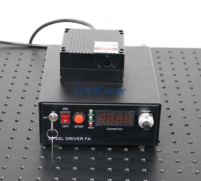 671nm 5000mW Red Semiconductor Laser OEM Laser Strong Laser Beam - Click Image to Close